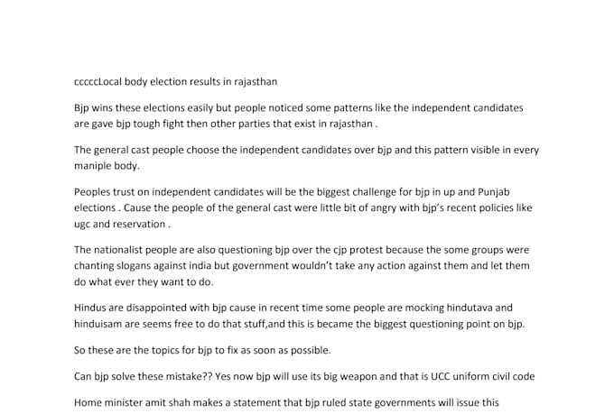 do political script writng and political journalism